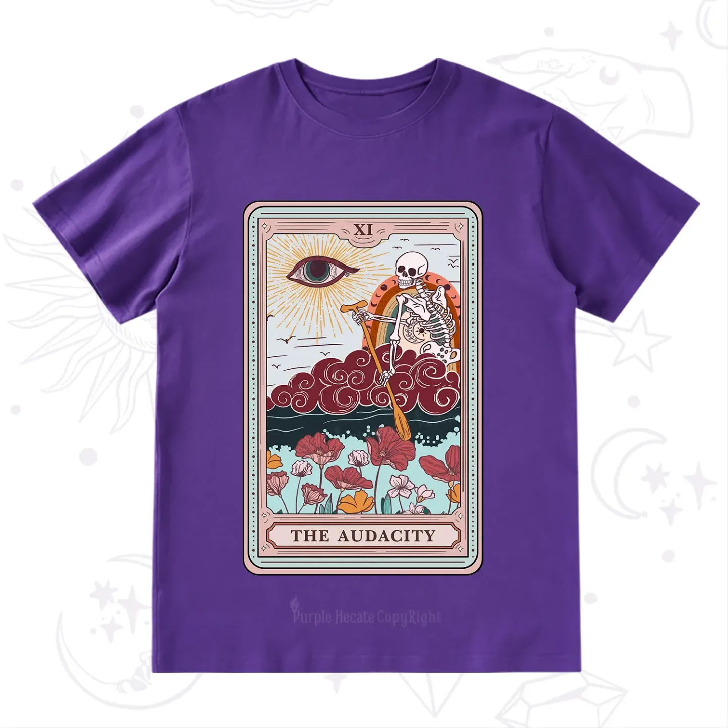 Purplehecate The Audacity Tarot Card T-Shirt