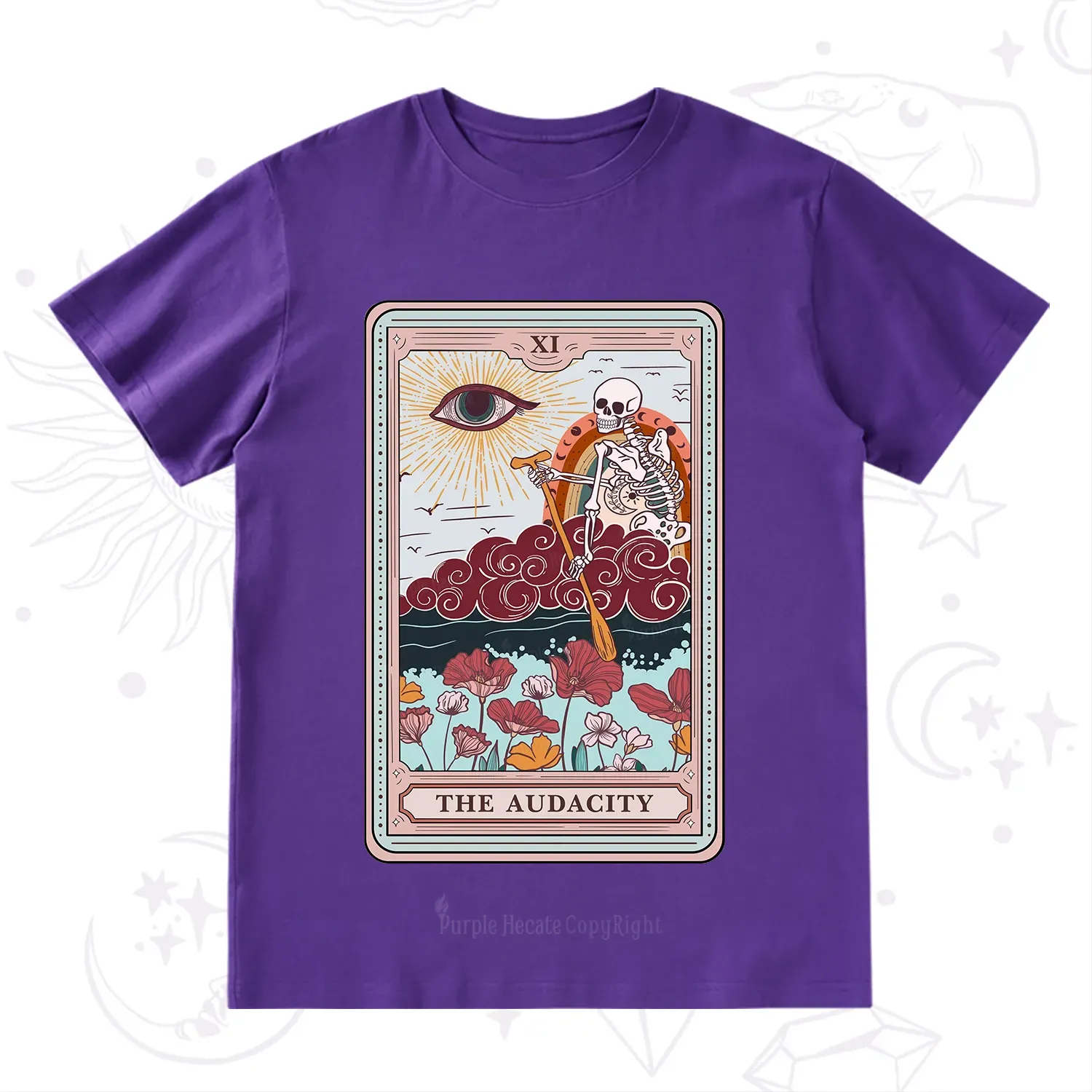 Purplehecate The Audacity Tarot Card T-Shirt