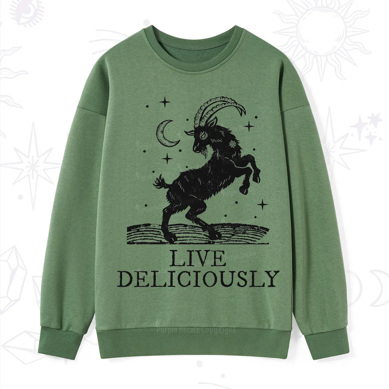 Purplehecate Live Deliciously Sweatshirt