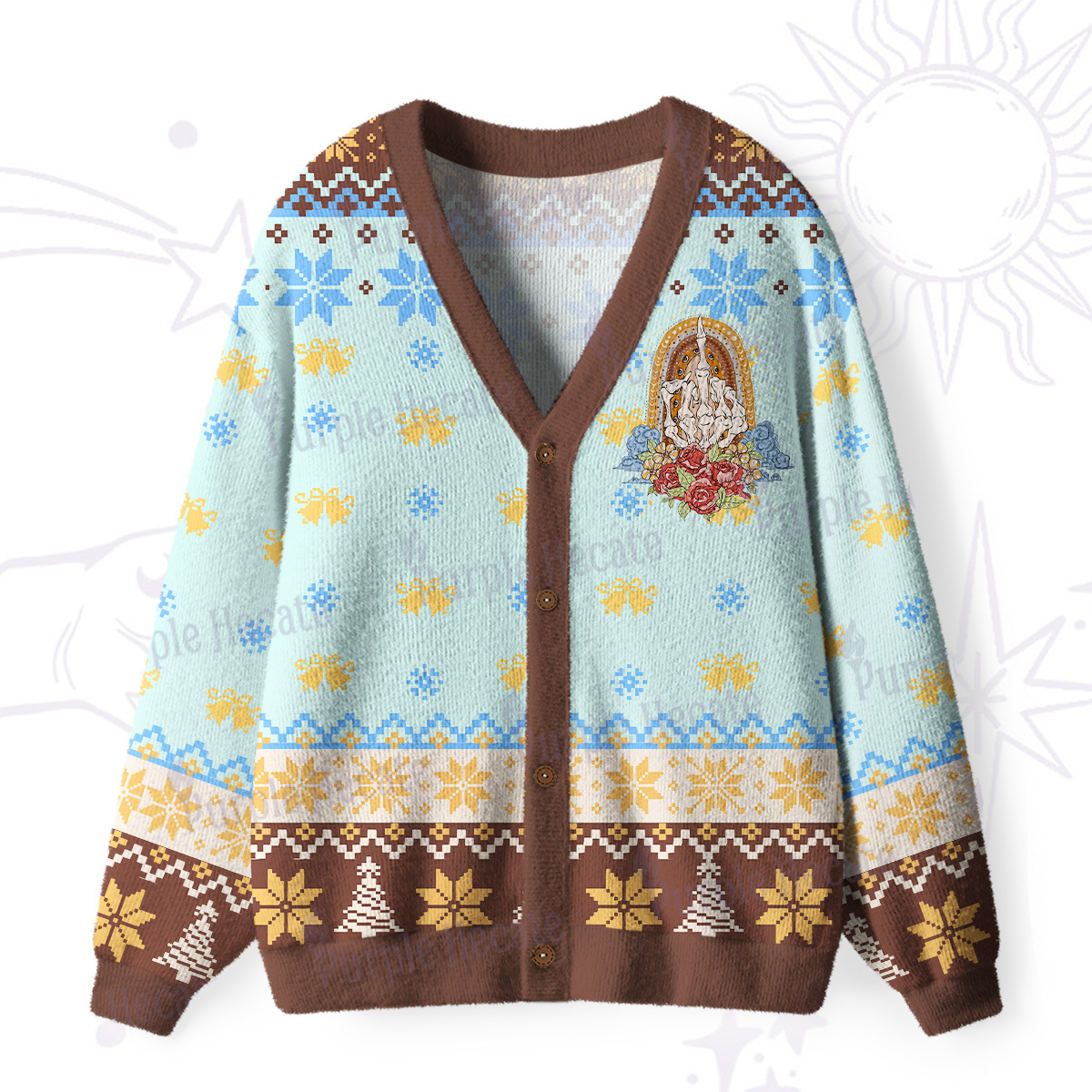 Purplehecate The Zero Of Fucks Ugly Cardigan Sweaters