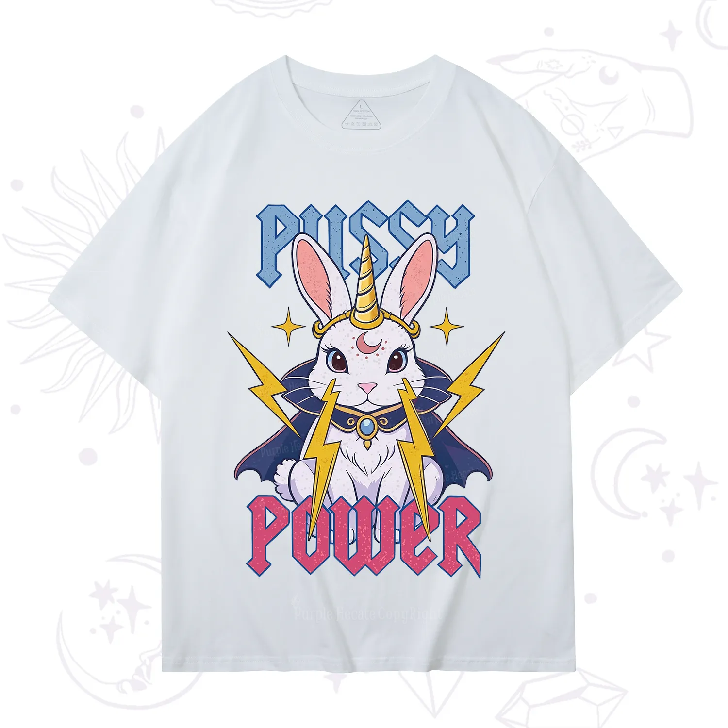 Purplehecate Pussy Power Magic Bunny T-Shirt