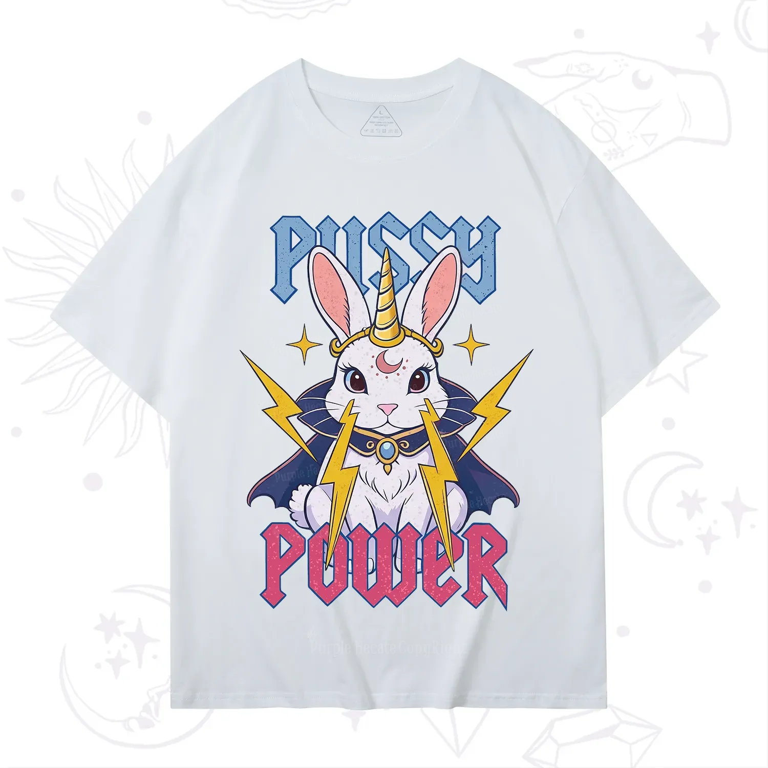 Purplehecate Pussy Power Magic Bunny T-Shirt