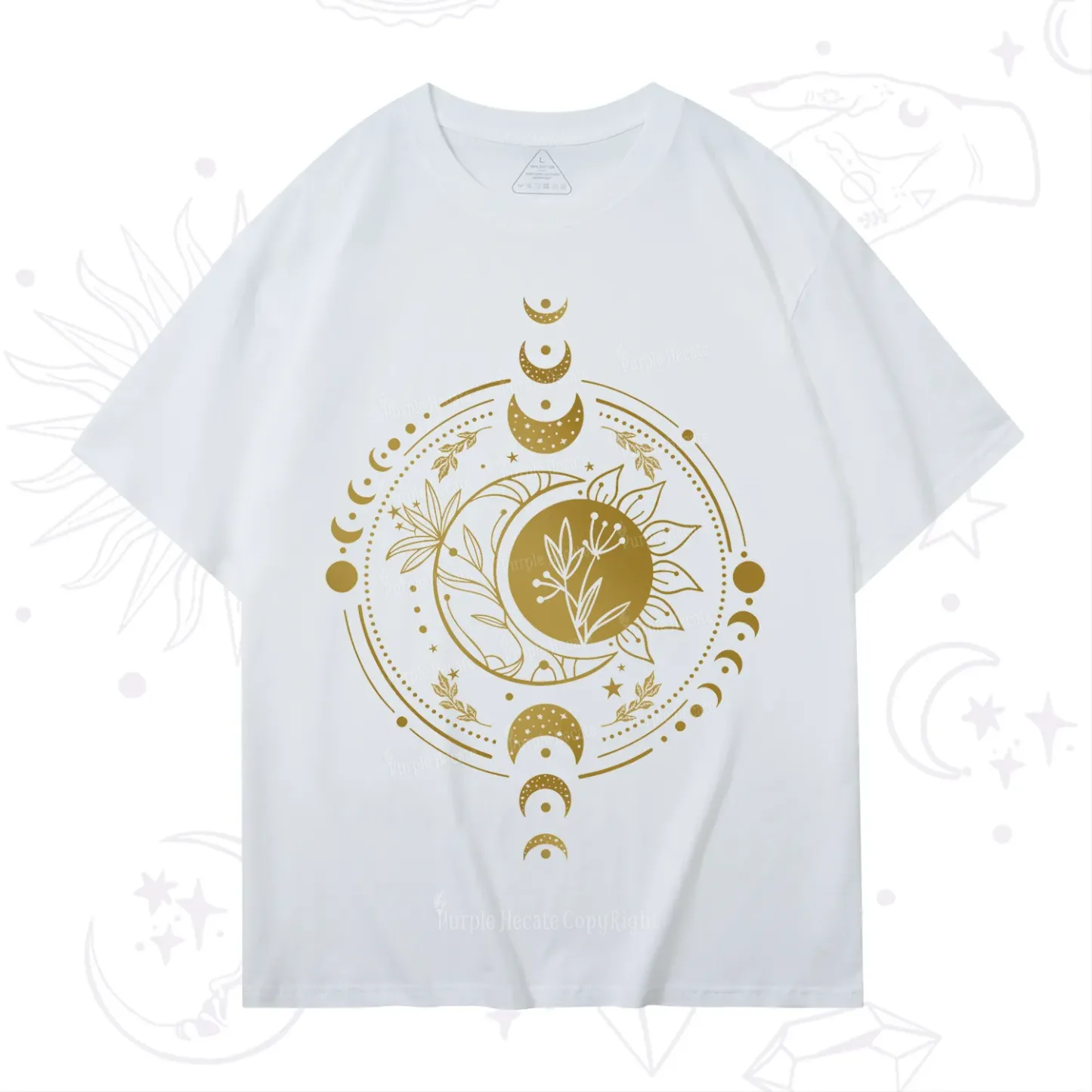 Purplehecate Mystic Moon And Sun T-Shirt