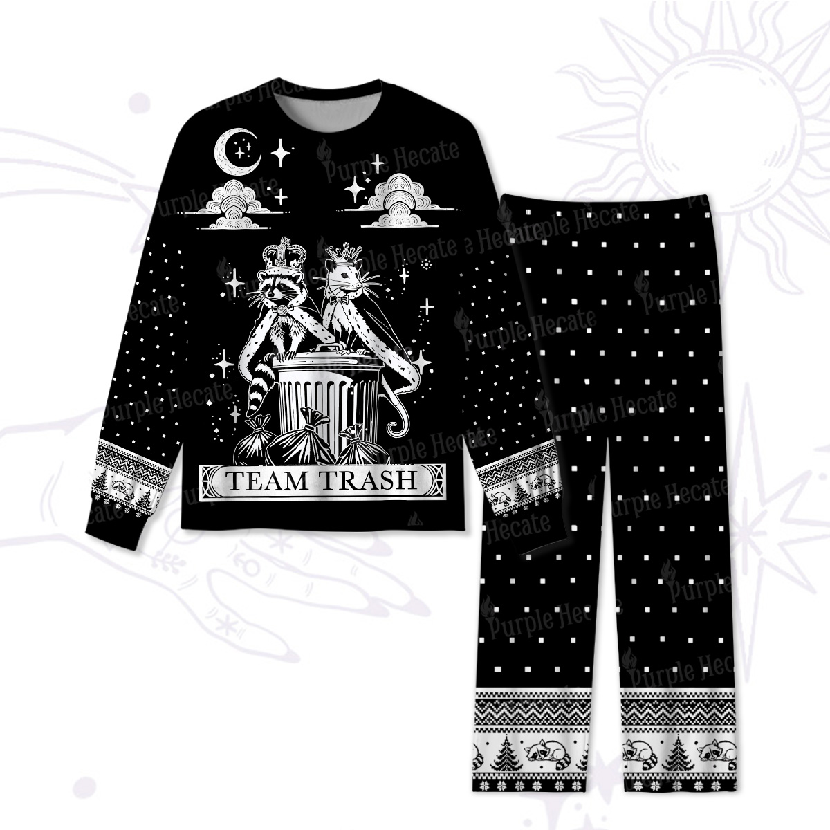 Purplehecate The Team Trash Kingdom Christmas Pajamas