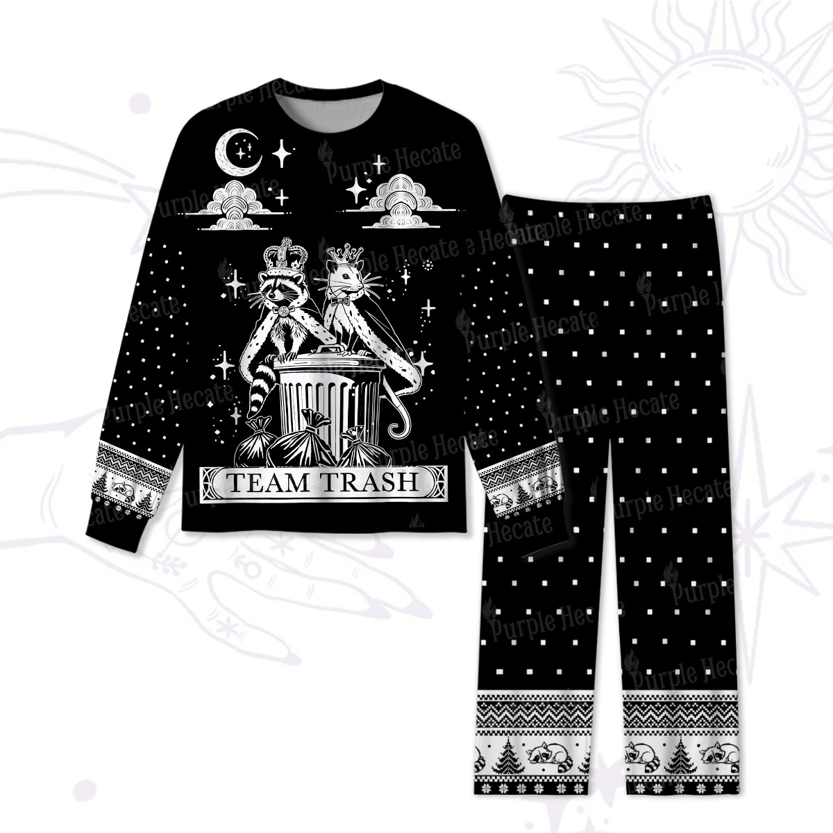 Purplehecate The Team Trash Kingdom Christmas Pajamas