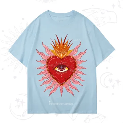 Purplehecate Sacred Flame Heart T-Shirt