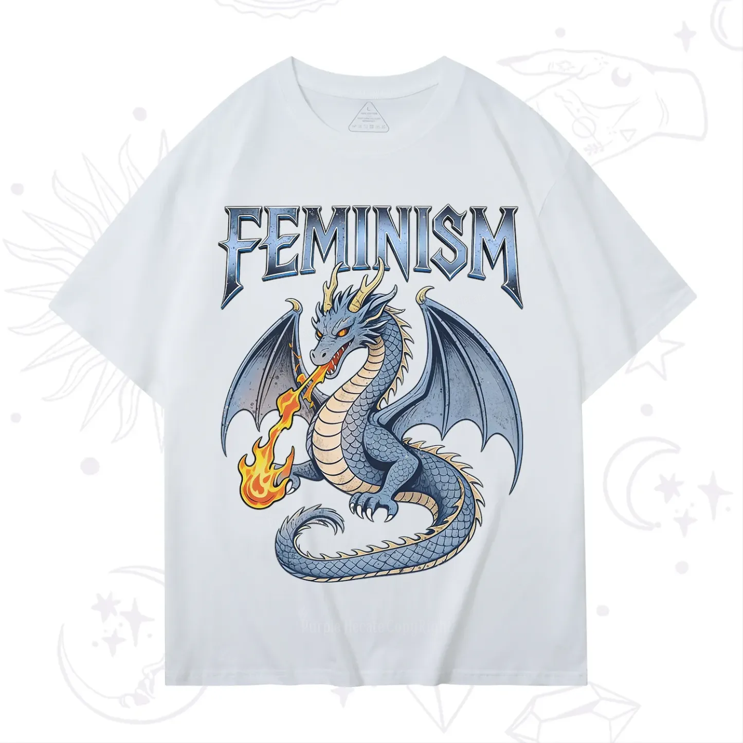 Purplehecate Feminism Dragon Fantasy T-Shirt
