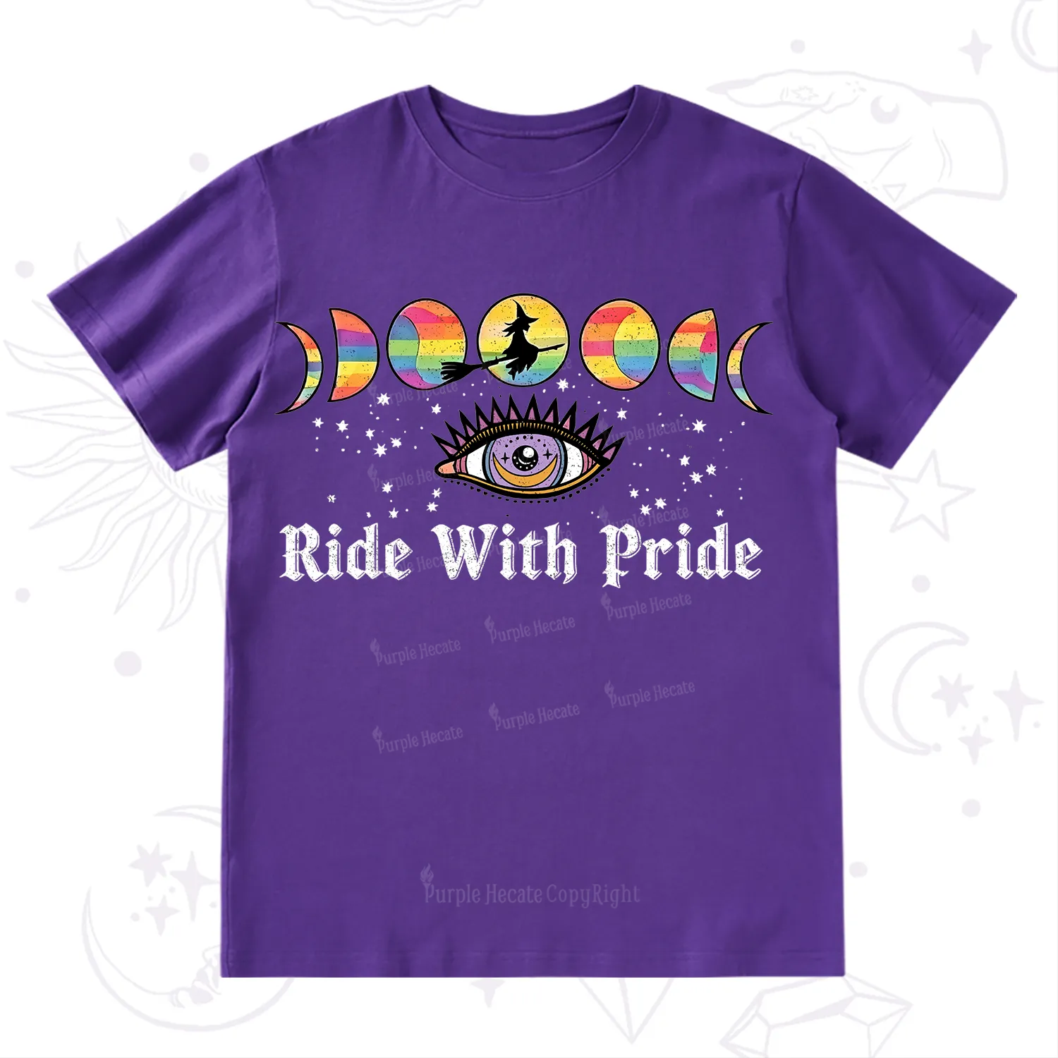 Purplehecate Ride With Rride T-Shirt