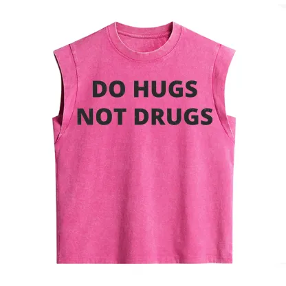 Purplehecate Do Hugs Not Drugs Vintage Washed Tank
