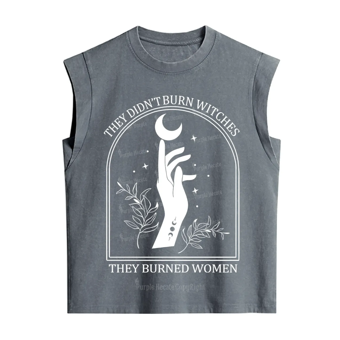 Purplehecate They Didn't Burn Witches They Burned Women Vintage Washed Tank