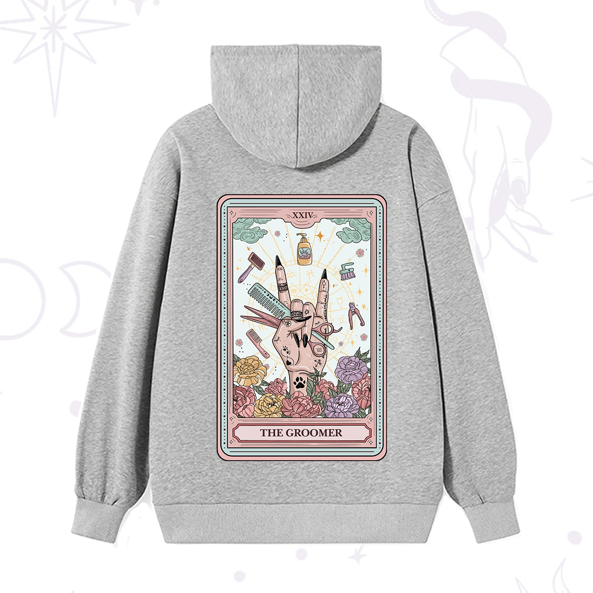 Purplehecate The Pet Groomer Tarot Card Hoodie