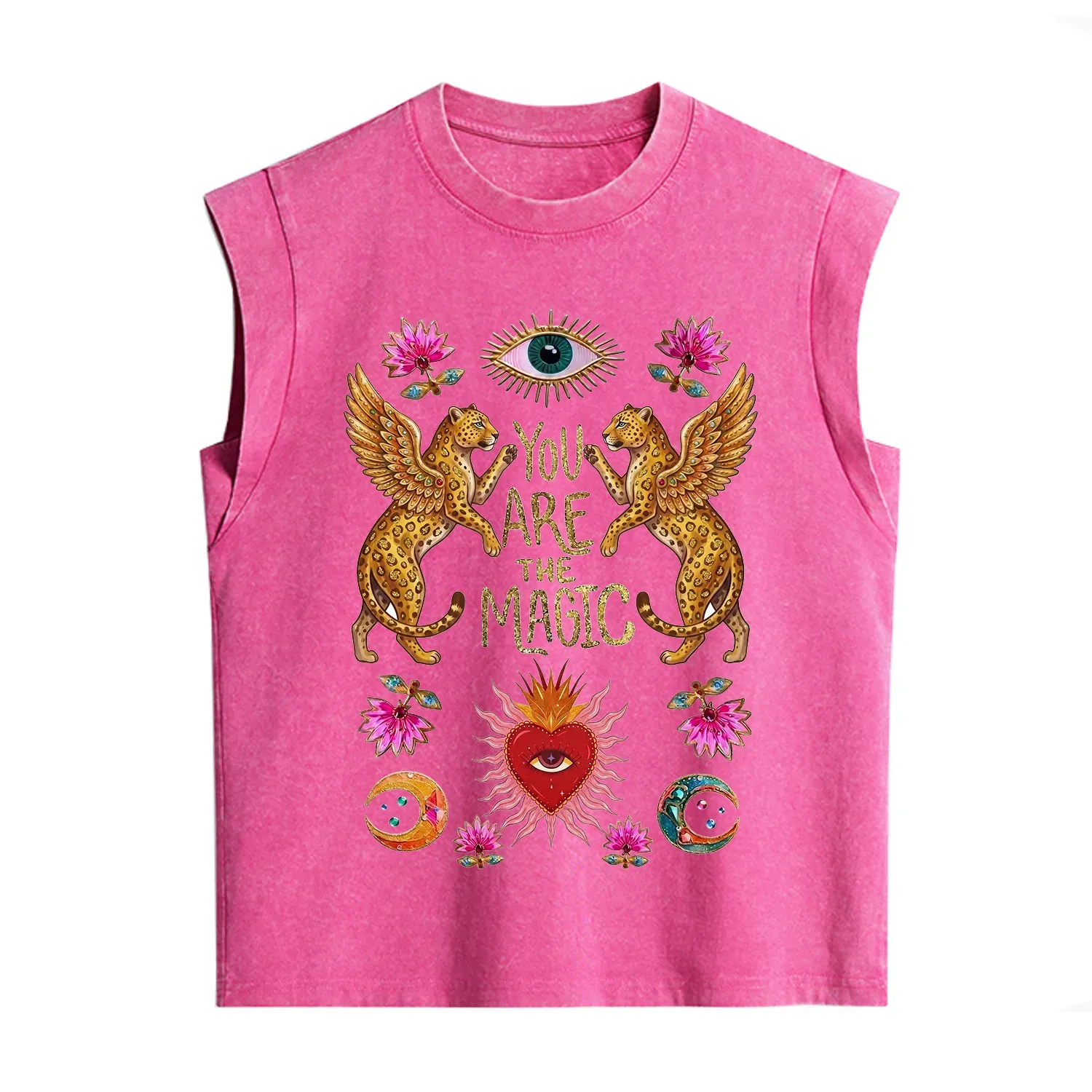 Purplehecate Vintage Tiger You Are The Magic Vintage Washed Tank