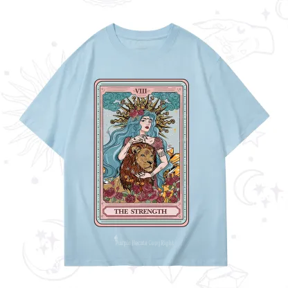 Purplehecate The Strength Tarot Card T-Shirt