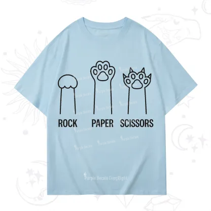 Purplehecate Rock Paper Scissors Cat Paw Edition T-Shirt