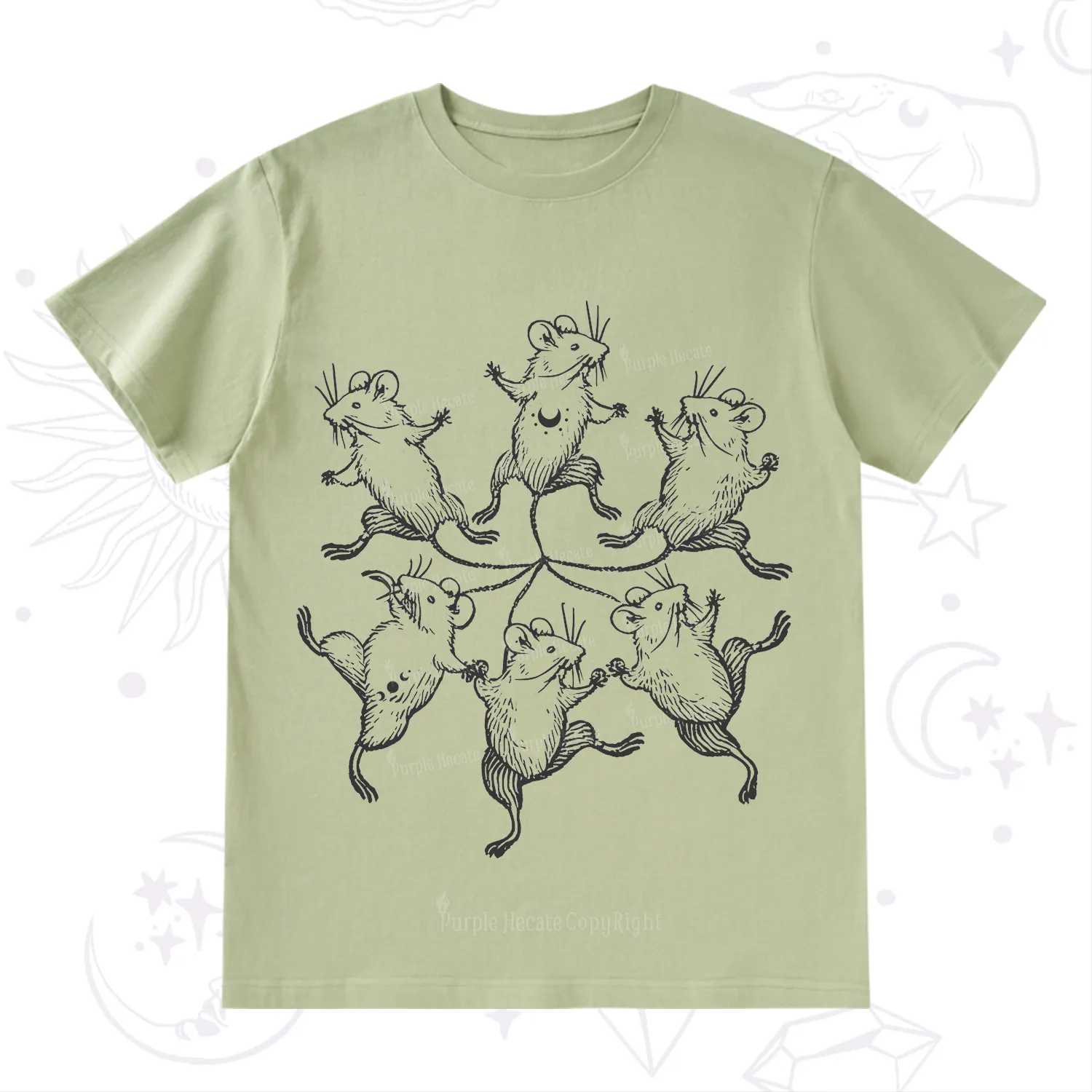 Purplehecate The Midnight Mouse Dance T-Shirt