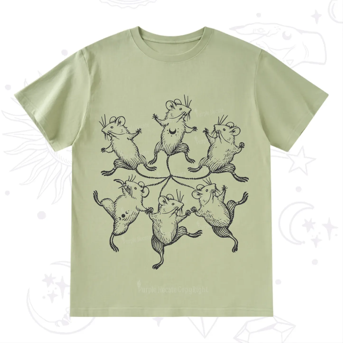 Purplehecate The Midnight Mouse Dance T-Shirt