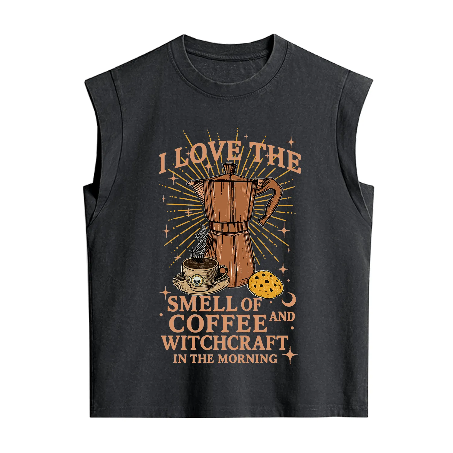 Purplehecate I Love The Smell Of Coffee And Witchcraft In The Morning Vintage Washed Tank