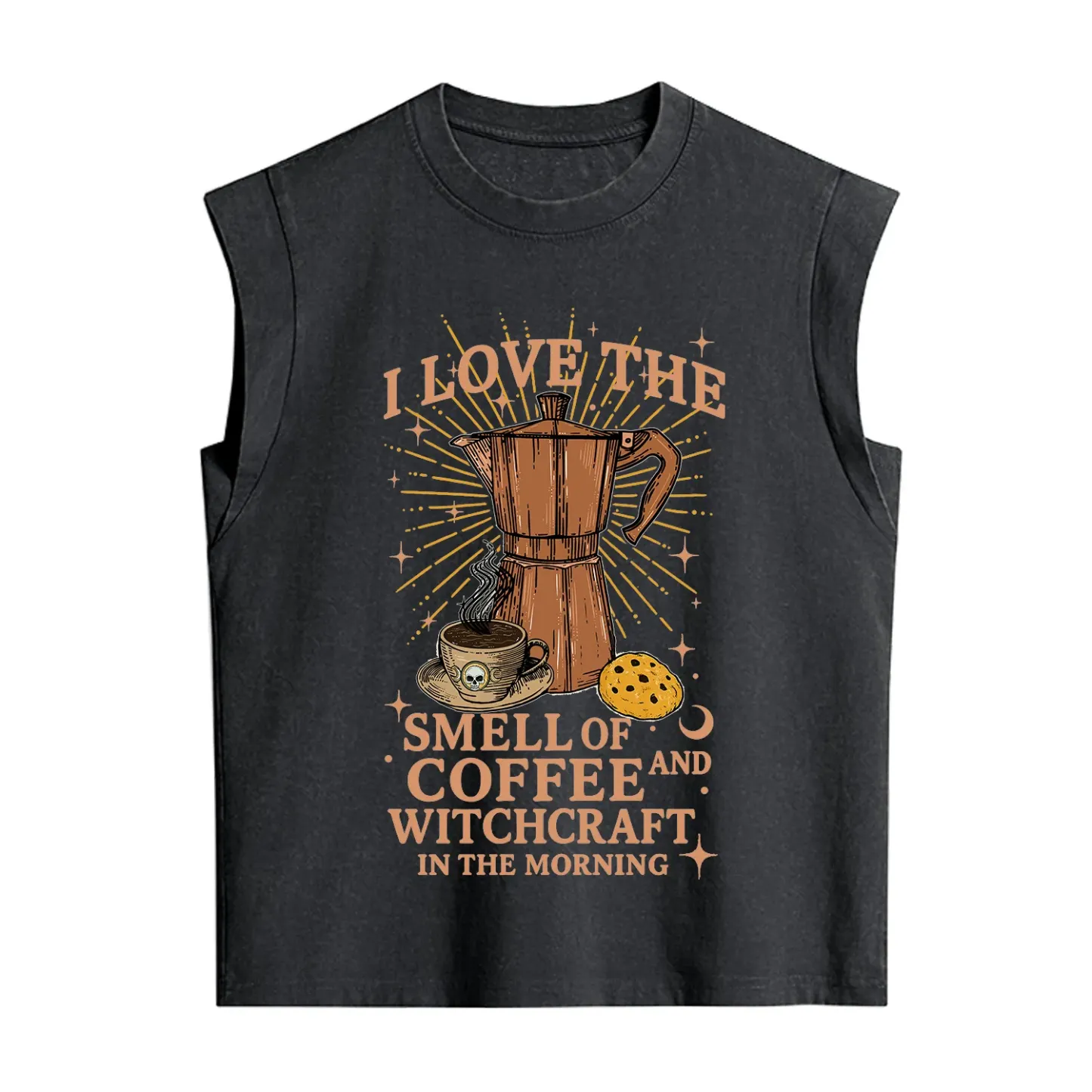 Purplehecate I Love The Smell Of Coffee And Witchcraft In The Morning Vintage Washed Tank