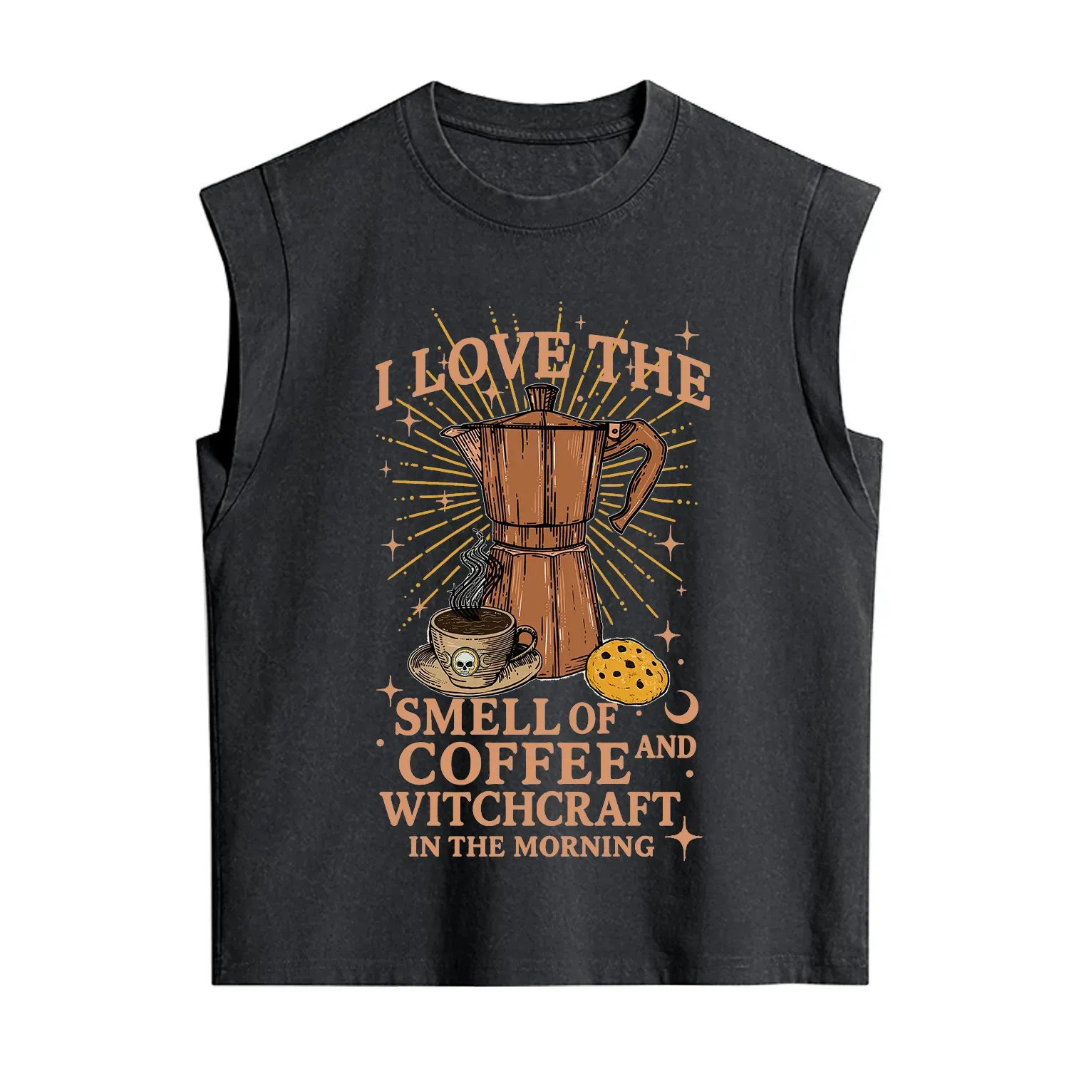 Purplehecate I Love The Smell Of Coffee And Witchcraft In The Morning Vintage Washed Tank