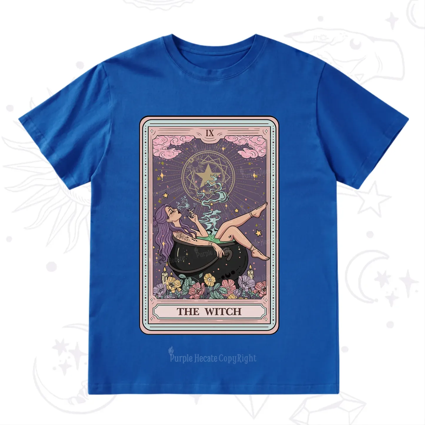 Purplehecate The Witch Tarot Card T-Shirt
