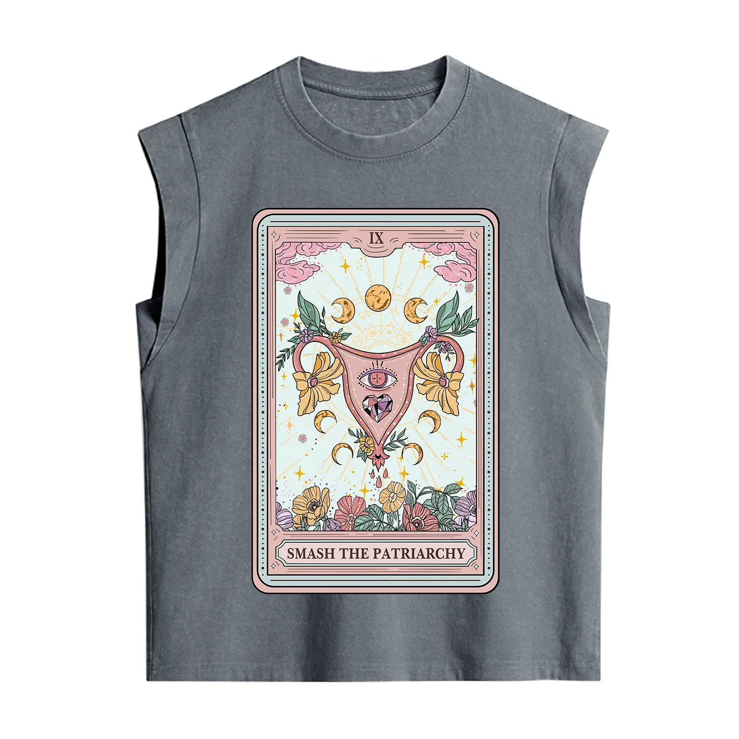 Purplehecate The Smash the Patriarchy Tarot Vintage Washed Tank