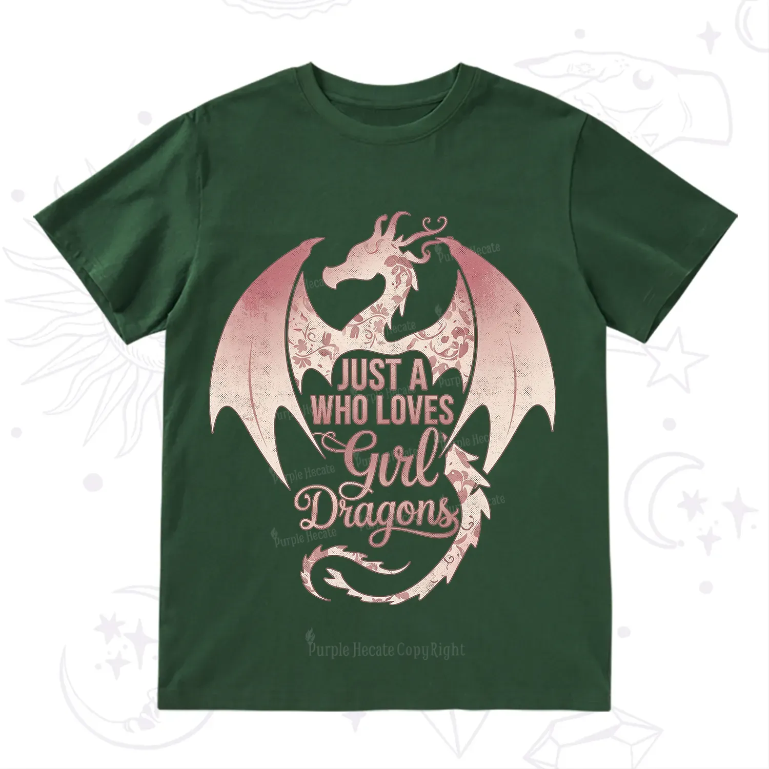 Purplehecate Just A Girl Who Loves Dragons T-Shirt