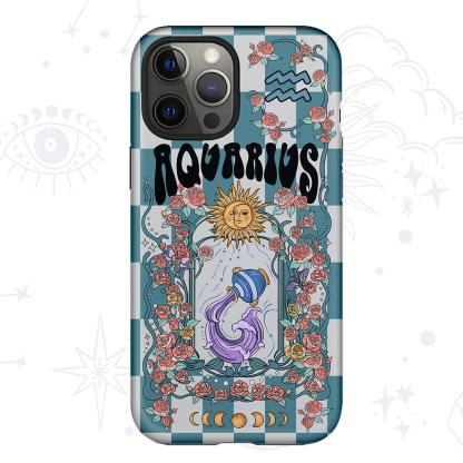 Purplehecate Aquarius Spirit Zodiac Collage Phone Case