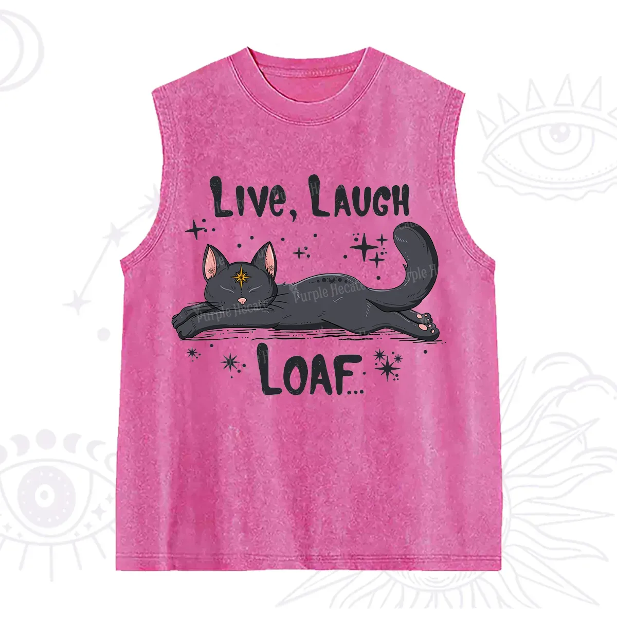 Purplehecate Live Laugh Loaf Washed Tank