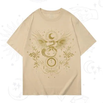 Purplehecate Celestial Dragon Moon Phase T-Shirt