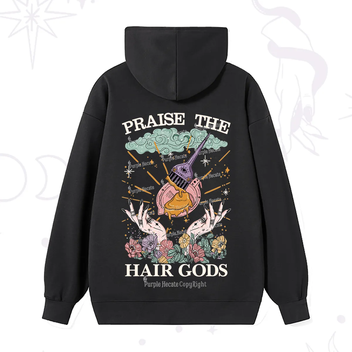 Purplehecate Praise The Hair Gods Hoodie
