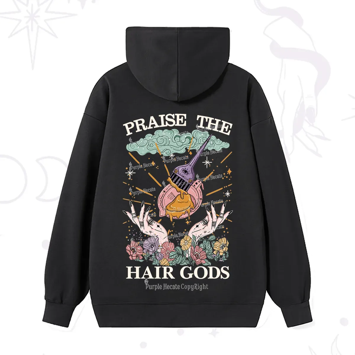 Purplehecate Praise The Hair Gods Hoodie