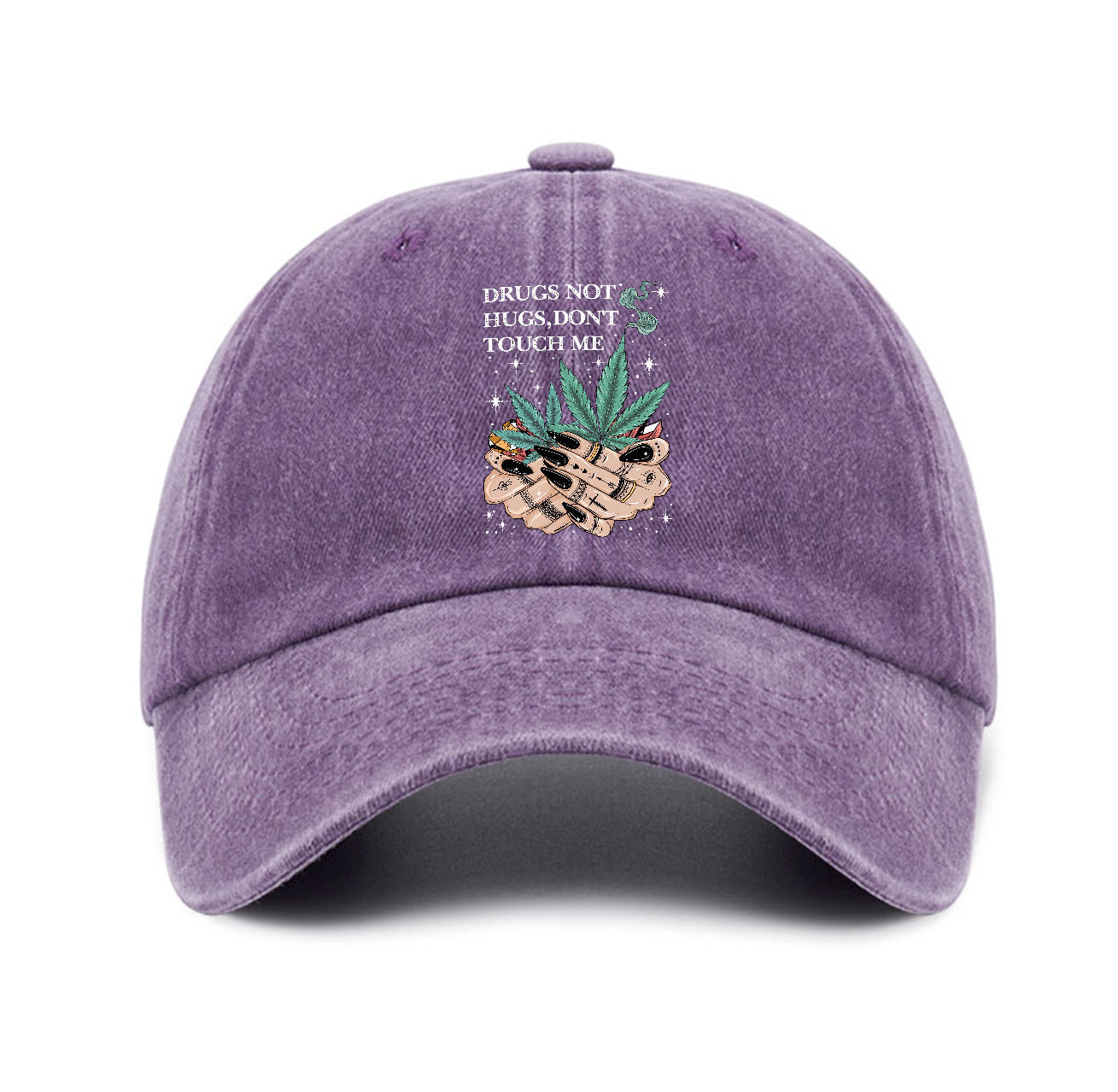 Purplehecate Drugs Not Hugs Baseball Cap