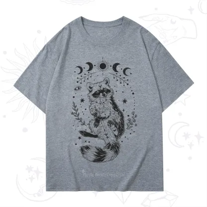 Purplehecate Lunar Magic Raccoon T-Shirt