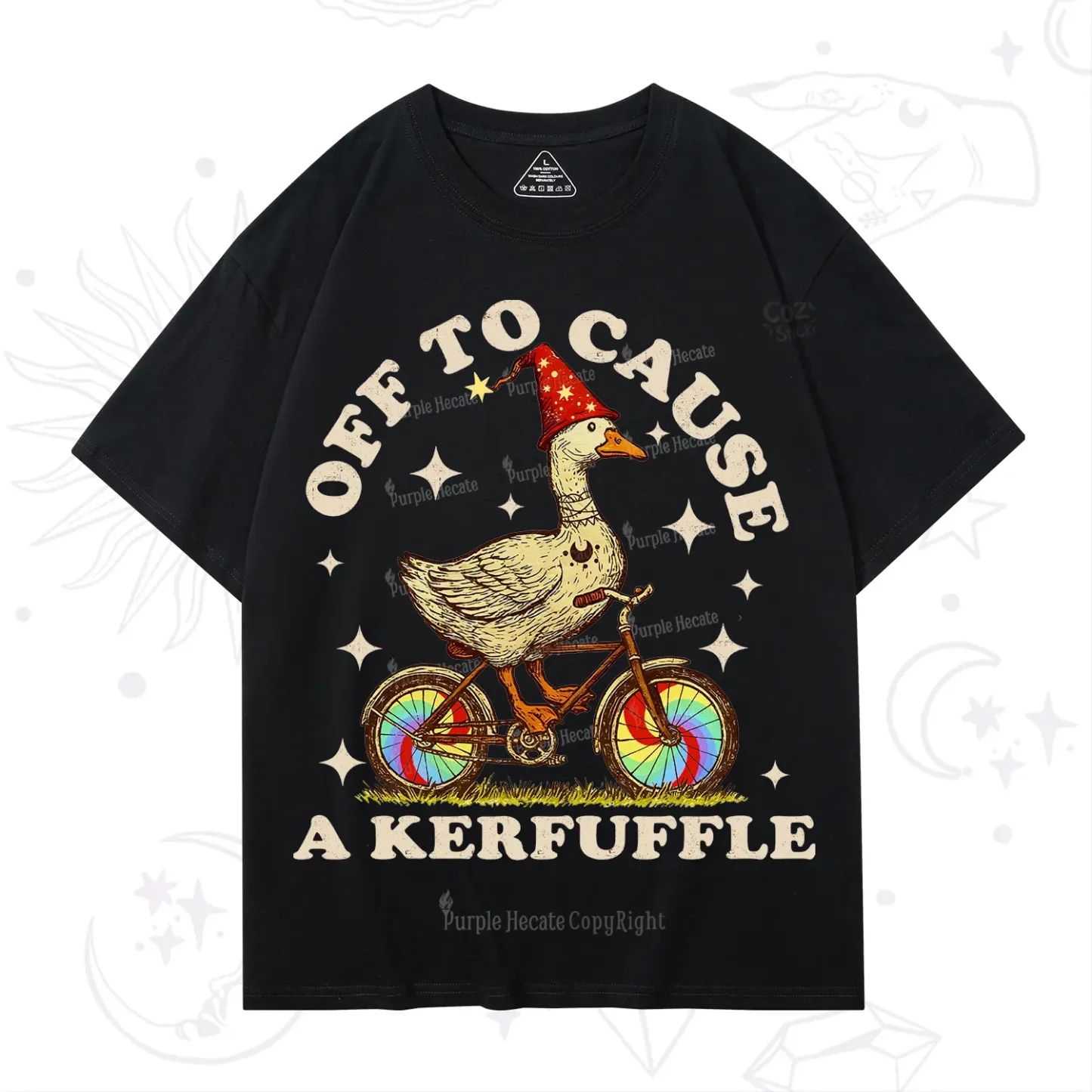 Purplehecate Off?to?Cause?a?Kerfuffle?Goose T-Shirt