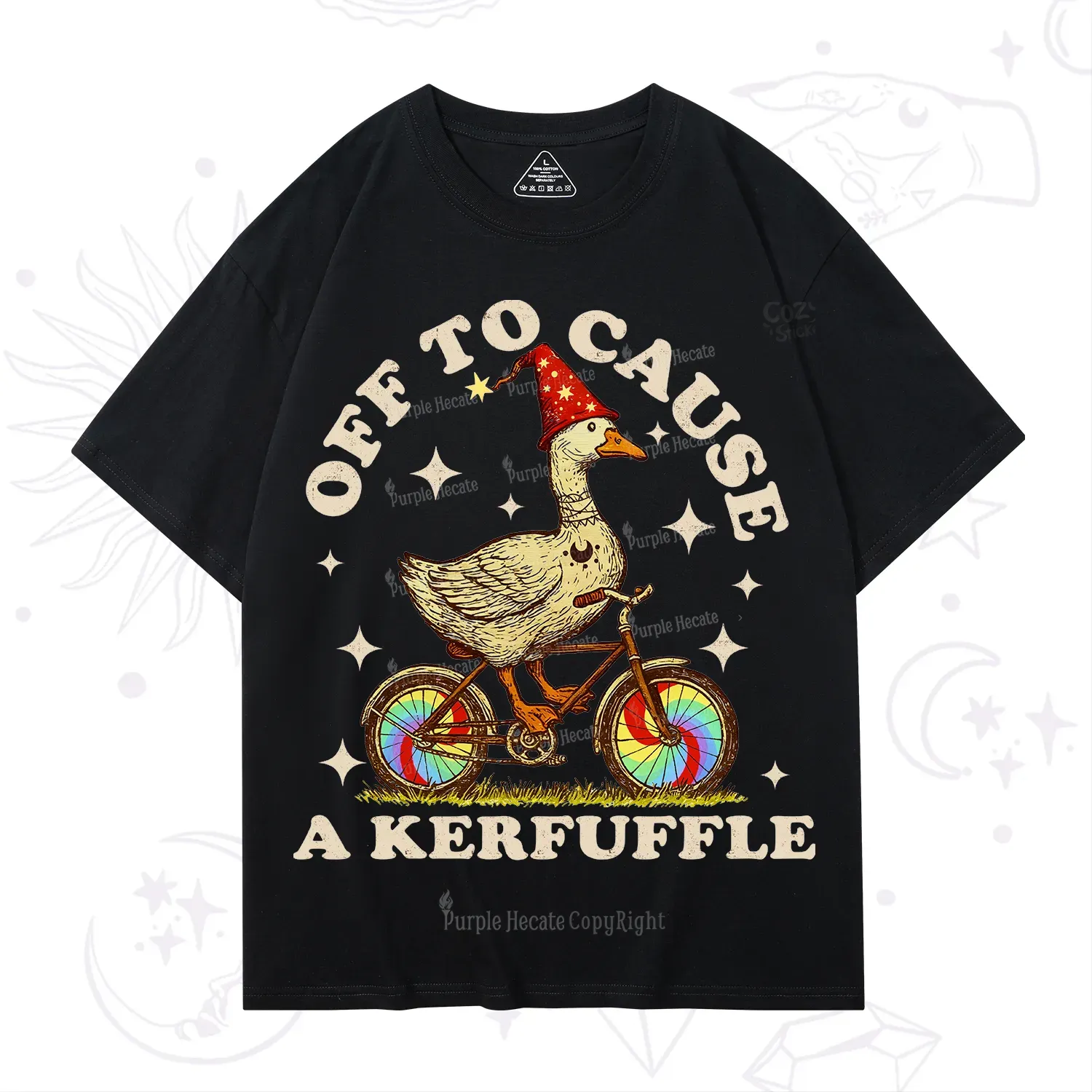 Purplehecate Off?to?Cause?a?Kerfuffle?Goose T-Shirt