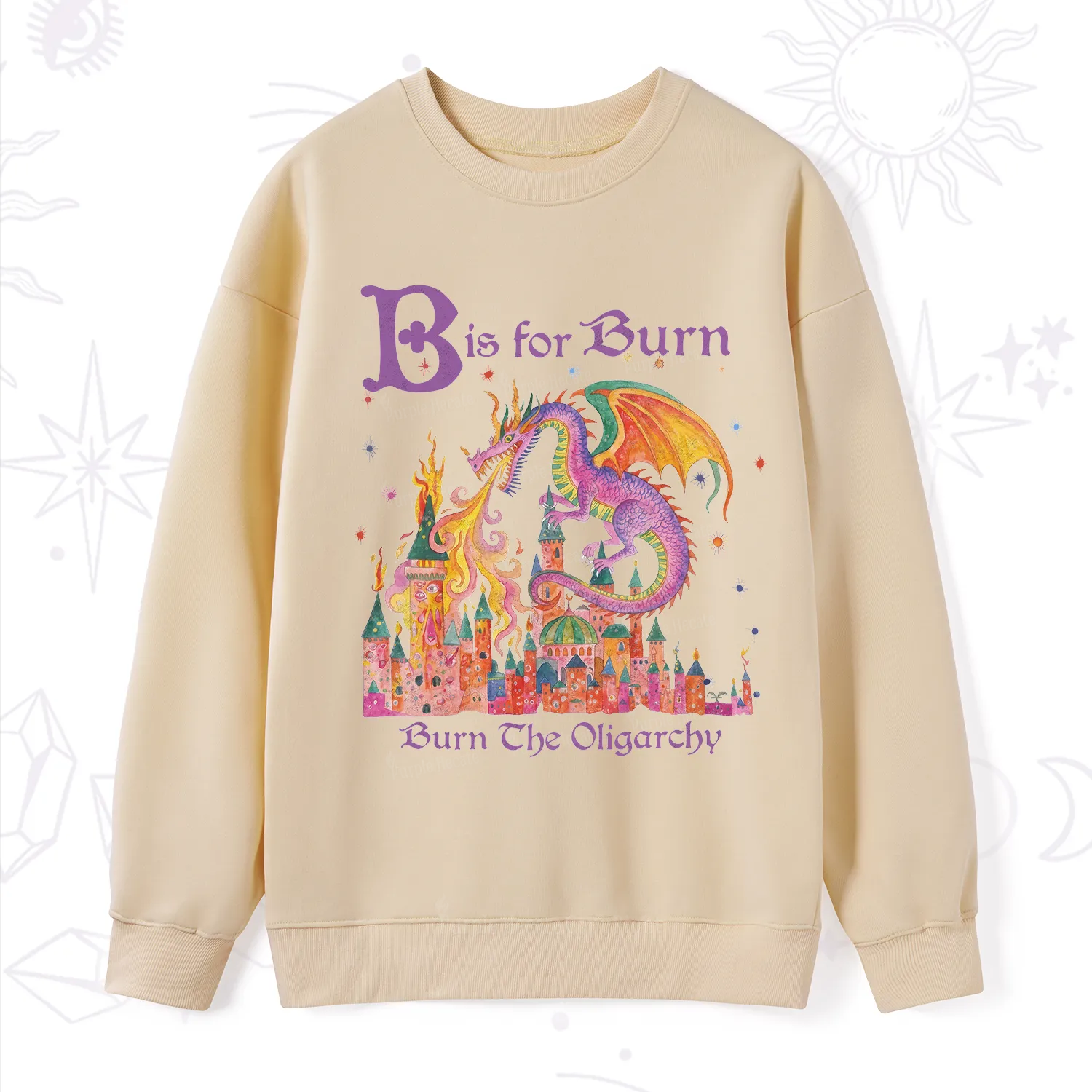 Purplehecate Burn The Oligarchy Sweatshirt