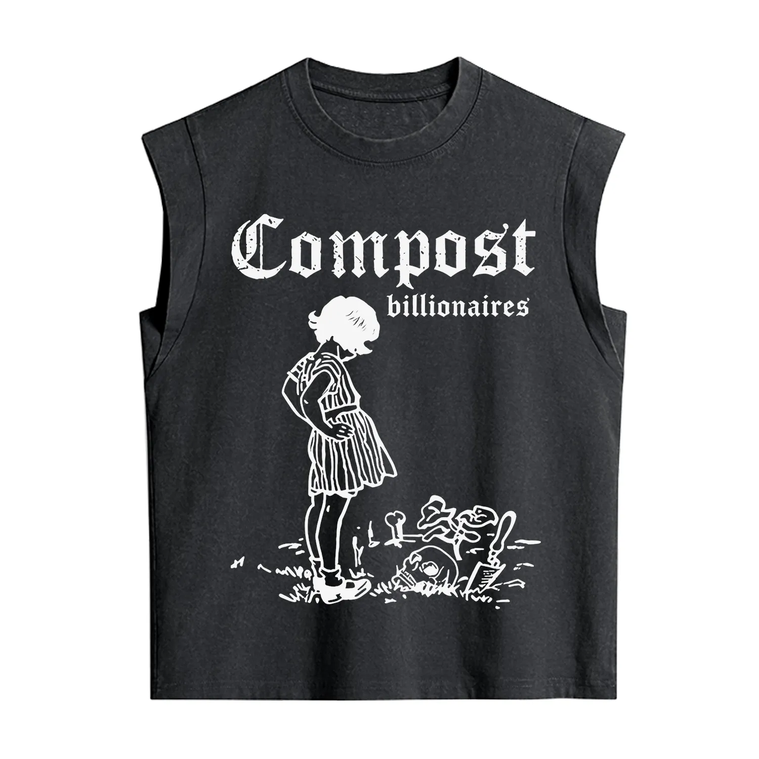 Purplehecate Compost the Greed Vintage Washed Tank