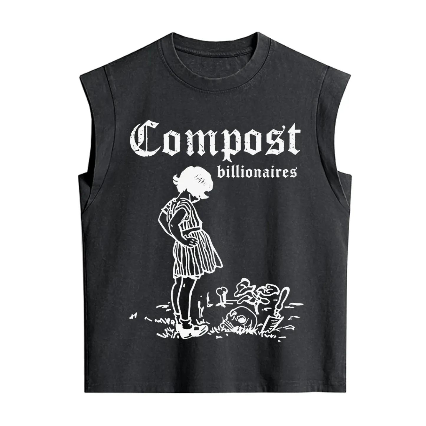 Purplehecate Compost the Greed Vintage Washed Tank