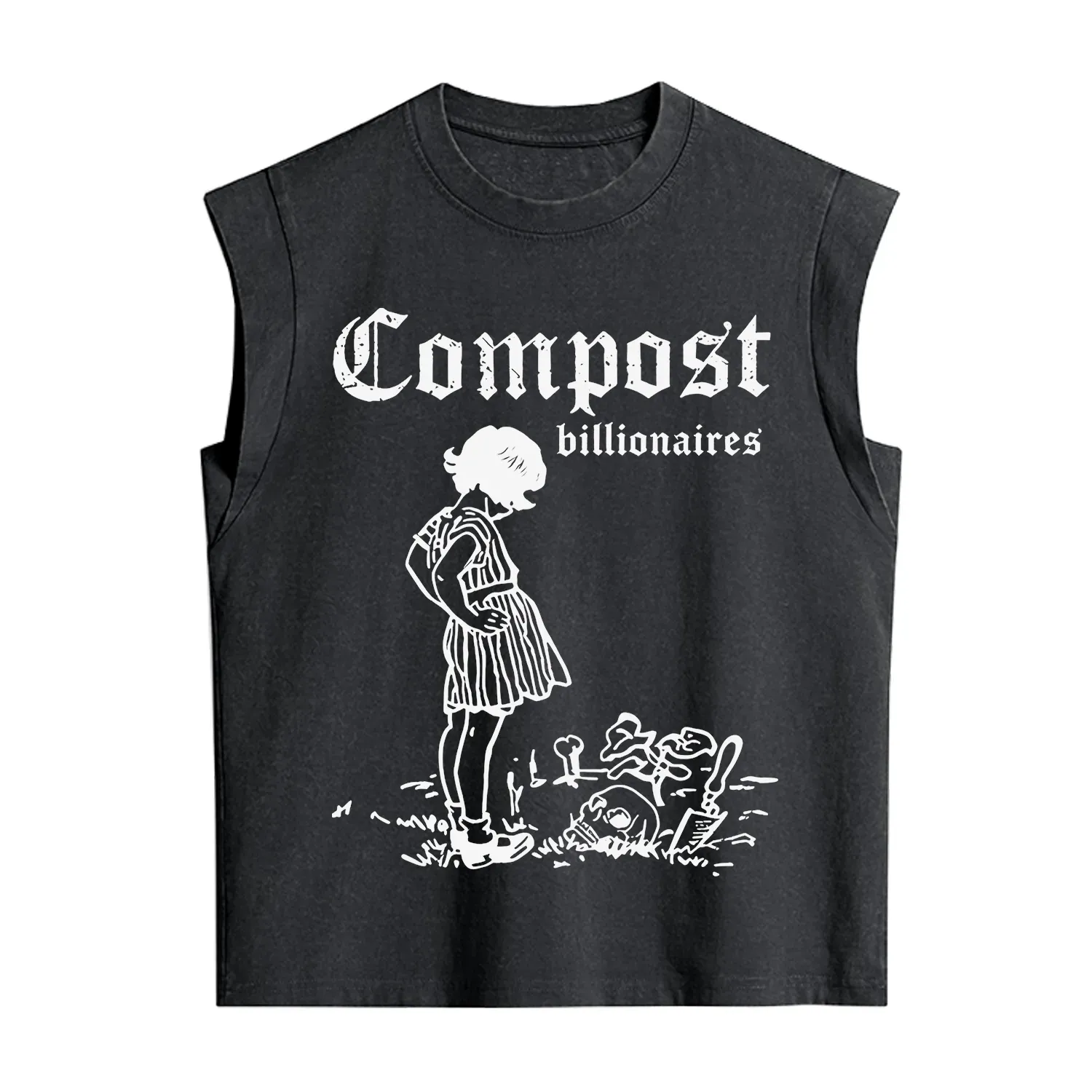 Purplehecate Compost the Greed Vintage Washed Tank
