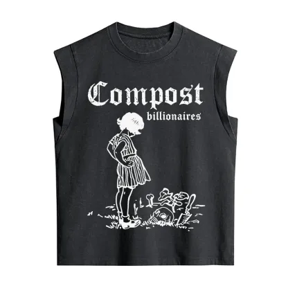 Purplehecate Compost the Greed Vintage Washed Tank
