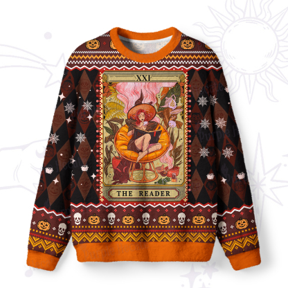 Purplehecate The Reader Tarot Card Ugly Halloween Sweatshirts