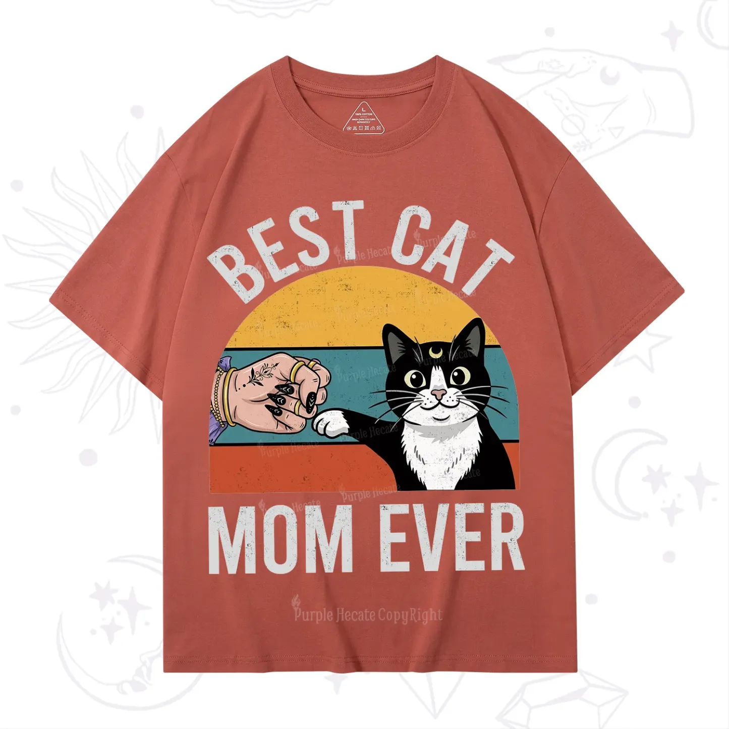 Purplehecate Best Cat Mom Ever T-Shirt