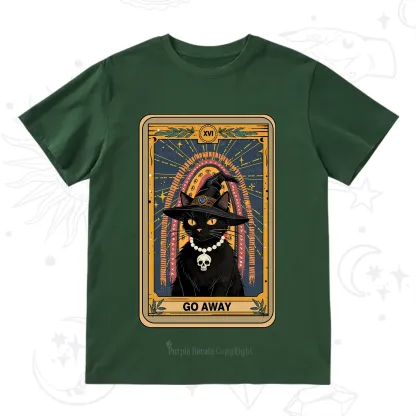 Purplehecate The Go Away Cat Tarot T-Shirt