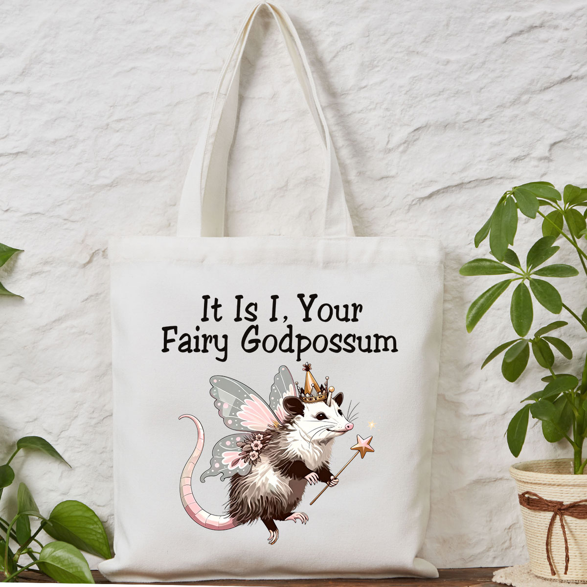 Purplehecate It Is I Your Fairy Godpossum Tote Bag