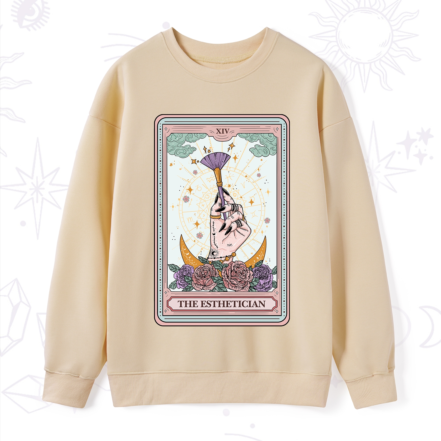 Purplehecate The Esthetician Tarot Card Sweatshirt