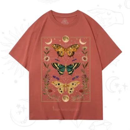 Purplehecate Sun and Moon Butterfly T-Shirt