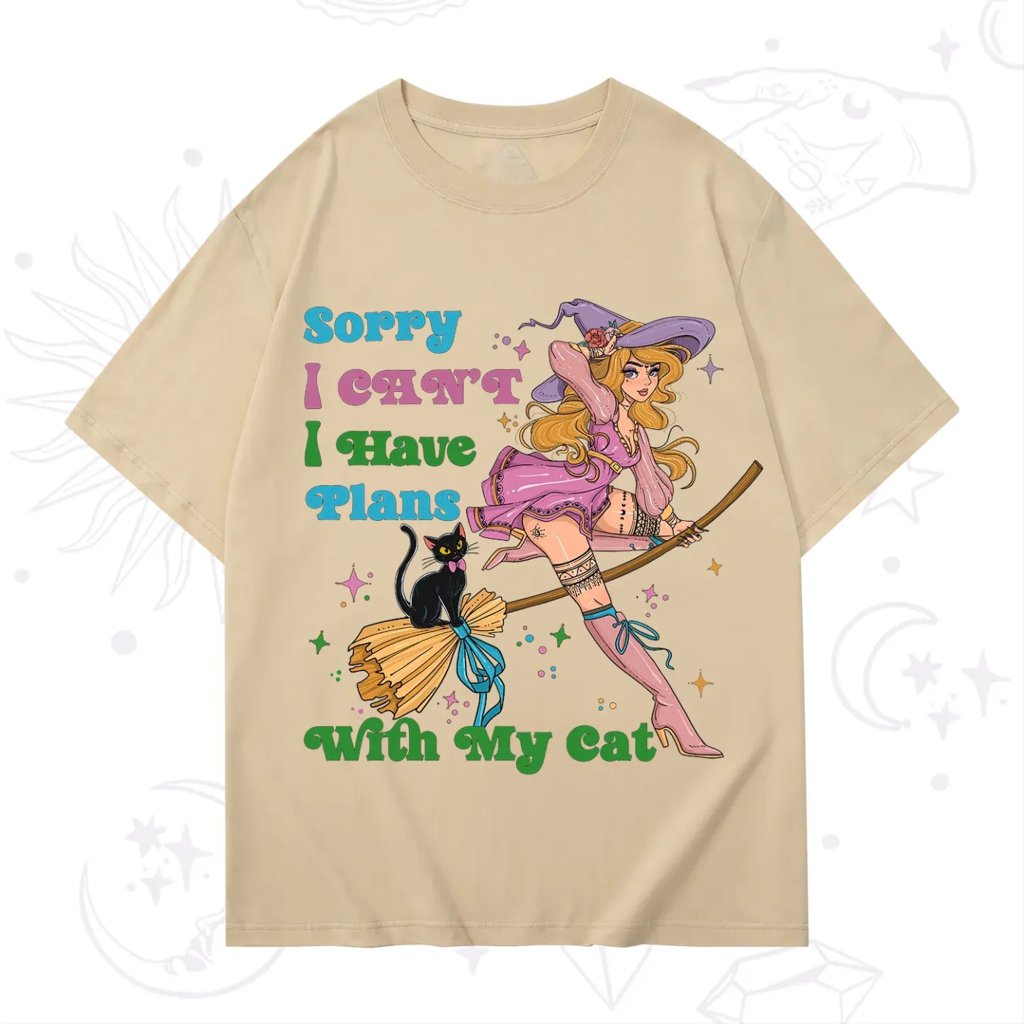 Purplehecate Sorry I Can’t I Have Plans With My Cat T-Shirt