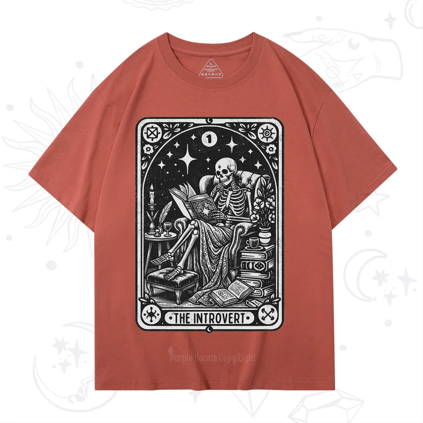 Purplehecate The Introvert Tarot Card T-Shirt