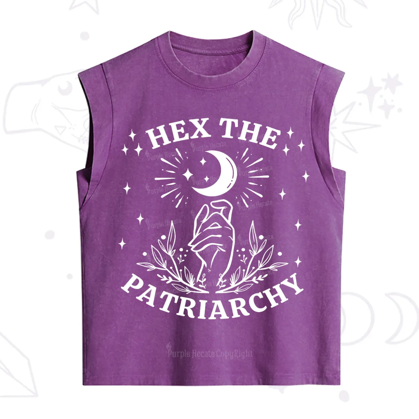 Purplehecate Hex The Patriarchy Vintage Washed Tank