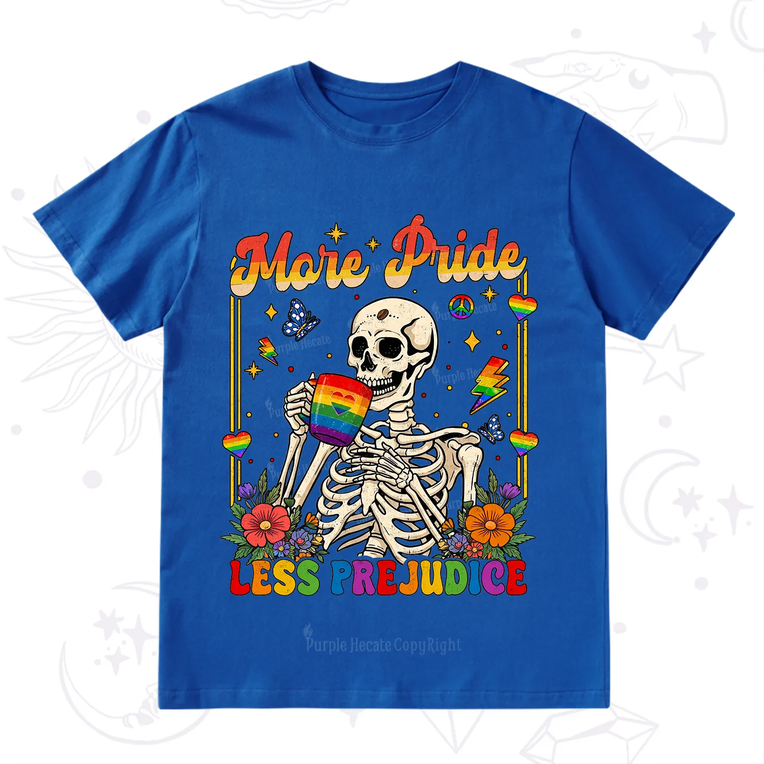 Purplehecate More Pride Less Prejudice Skeleton T-Shirt